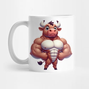 Cute Muscular Bull Mug
